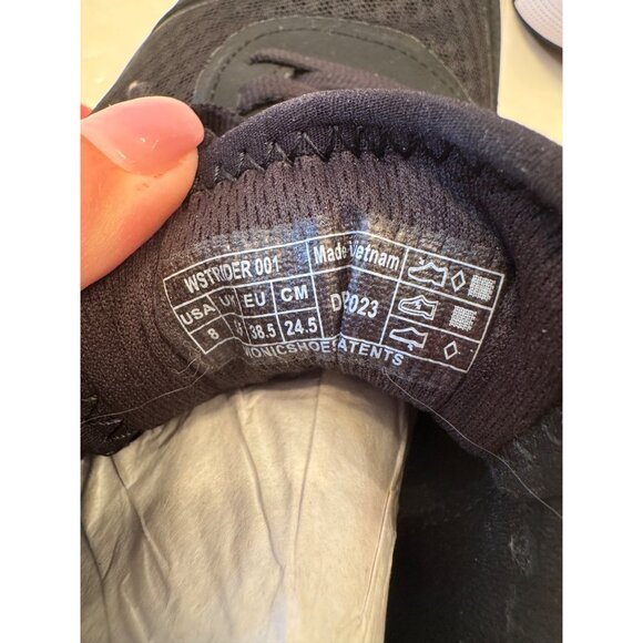 Vionic Strider Walk Size 8 M Black Sneaker Women's Lace Up NWB $164 Orthopedic S - Picture 3 of 12